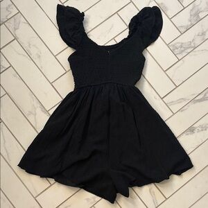 Hollister Women’s Black Ruffled Romper